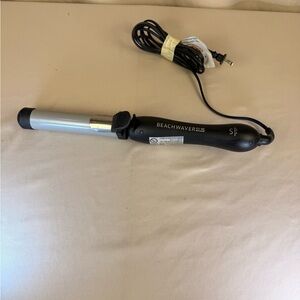 Beachwaver SL2 1.25 Rotating Curling Iron Black & Silver Curling Wand